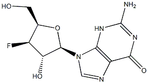 3'-Deoxy-3'-fluoro-xyloguanosine Struktur