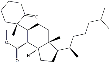 (10α)-B-ノル-5-オキソ-5,6-セココレスタン-6-酸メチル 化学構造式
