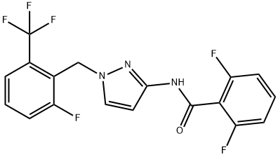 1253186-49-0 2,6-二氟-N-[1-[[2-氟-6-(三氟甲基)苯基]甲基]-1H-吡唑-3-基]苯甲酰胺