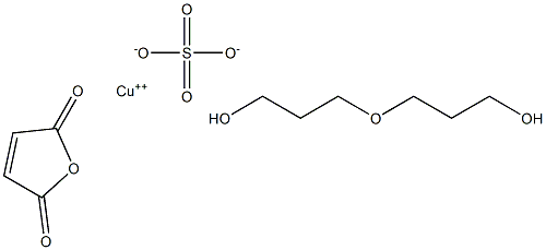 Sulfuric acid copper(2++) salt (1:1), polymer with 2,5-furandione and oxybis[propanol] 结构式