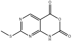 7-(methylthio)-1H-pyrimido[4,5-d][1,3]oxazine-2,4-dione 结构式