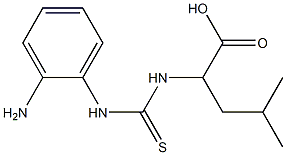 2-(2'-methylpropyl)-N(5)-(2'-aminophenyl)-4-thiohydantoic acid Struktur