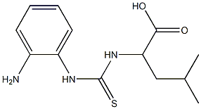 2-(2'-methylpropyl)-N(5)-(2'-aminophenyl)-4-thiohydantoic acid Structure