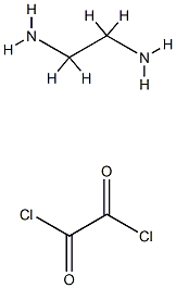 Ethylenediamine/oxalyl chloride copolymer Struktur
