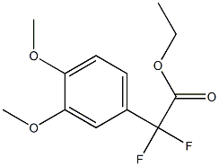 Ethyl (3,4-Dimethoxyphenyl)-difluoroacetate,125575-35-1,结构式