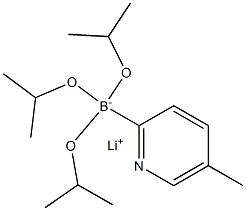 Lithium triisopropyl 2-(5-methylpyridyl)borate Struktur