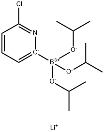 トリイソプロピル 2-(6-クロロピリジル)ほう酸リチウム 化学構造式