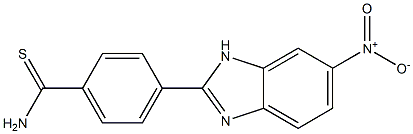 4-(6-Nitro-2-benziMidazolyl)thiobenzaMide, 97% Structure