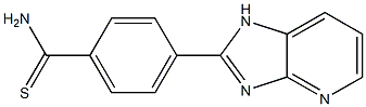 4-(7-氮杂-2-苯并咪唑基)硫代苯甲酰胺,1256483-24-5,结构式