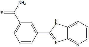 3-(7-氮杂-2-苯并咪唑基)硫代苯甲酰胺, 1256483-33-6, 结构式