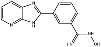 3-(7-氮杂-2-苯并咪唑基)苄胺肟, 1256486-26-6, 结构式