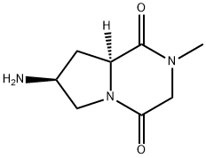 (7S,8aS)-7-amino-2-methylhexahydropyrrolo[1,2-a]pyrazine-1,4-dione(SALTDATA: FREE) 结构式