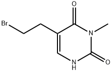 5-(2-bromoethyl)-3-methyl-2,4(1H,3H)-pyrimidinedione(SALTDATA: FREE) Struktur