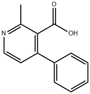 2-甲基-4-苯基烟酸,1256643-39-6,结构式