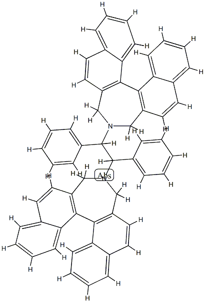11bR,11'bR)- 4,4'-[(1S,2S)-1,2-diphenyl-1,2-ethanediyl]bis[4,5-dihydro-H-Dinaphth[2,1-c:1',2'-e]azepine Struktur