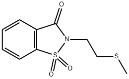 8-(2-methylsulfanylethyl)-9,9-dioxo-9$l^{6}-thia-8-azabicyclo[4.3.0]no na-1,3,5-trien-7-one Structure