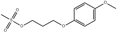 3-(4-甲氧基苯氧基)-丙基甲烷磺酸, 125714-79-6, 结构式