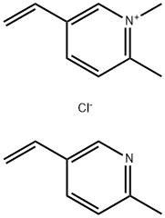 Pyridinium, 5-ethenyl-1,2-dimethyl-, chloride, polymer with 5-ethenyl-2-methylpyridine 结构式