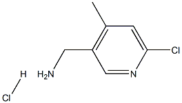 (6-Chloro-4-methylpyridin-3-yl)methanamine hydrochloride Structure