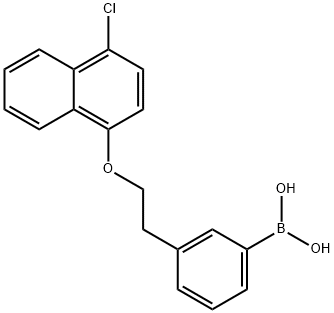 3-[(4′-氯-1-萘氧基)甲基]苯硼酸,1257648-77-3,结构式