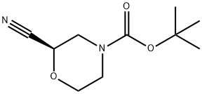 (R)-N-Boc-2-cyanomorpholine Struktur