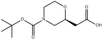 (S)-N-BOC-2-吗啉乙酸,1257850-82-0,结构式