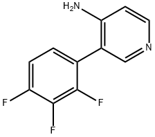3-(2,3,4-trifluorophenyl)pyridin-4-aMine 化学構造式