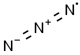 Trinitrogen(2N--N)(.) Struktur