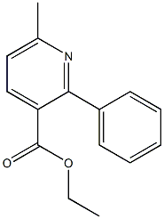 ethyl 6-methyl-2-phenylnicotinate 化学構造式