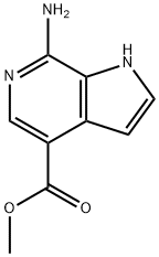 Methyl 7-amino-1H-pyrrolo[2,3-c]pyridine-4-carboxylate Structure