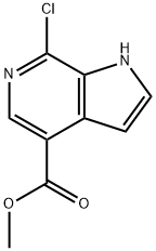 1H-?Pyrrolo[2,?3-?c]?pyridine-?4-?carboxylic acid, 7-?chloro-?, methyl ester 结构式