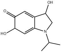5H-Indol-5-one,1,2,3,6-tetrahydro-3,6-dihydroxy-1-(1-methylethyl)-(9CI),126050-20-2,结构式