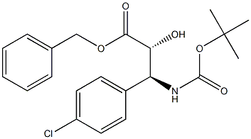 tert-butyl (1S,2R)-2-((benzyloxy)carbonyl)-1-(4-chlorophenyl)-2-hydroxyethylcarbamate Struktur
