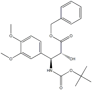 tert-butyl (1S,2R)-2-((benzyloxy)carbonyl)-2-hydroxy-1-(3,4-dimethoxyphenyl)ethylcarbamate,1260602-55-8,结构式