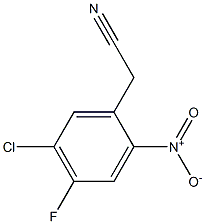 2-(5-chloro-4-fluoro-2-nitrophenyl)acetonitrile Struktur