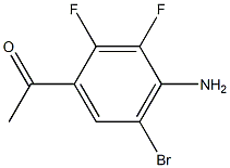1-(4-Amino-5-bromo-2,3-difluoro-phenyl)-ethanone 结构式