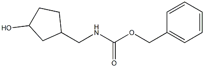 (3-Hydroxy-cyclopentylmethyl)-carbamic acid benzyl ester Struktur