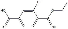 4-(ethoxy(imino)methyl)-3-fluorobenzoic acid Struktur