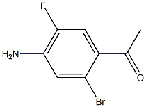 1-(4-Amino-2-bromo-5-fluoro-phenyl)-ethanone,1260679-46-6,结构式