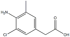 1-(4-Amino-3-chloro-5-methyl-phenyl)-acetic acid Structure