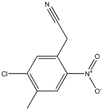 2-(5-chloro-4-methyl-2-nitrophenyl)acetonitrile Struktur