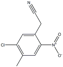 2-(5-chloro-4-methyl-2-nitrophenyl)acetonitrile Structure