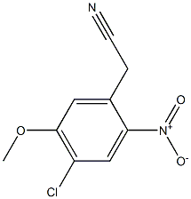 2-(4-chloro-5-methoxy-2-nitrophenyl)acetonitrile Structure