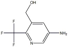 (5-Amino-2-trifluoromethyl-pyridin-3-yl)-methanol 化学構造式