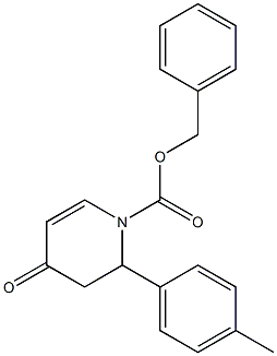 benzyl 3,4-dihydro-4-oxo-2-p-tolylpyridine-1(2H)-carboxylate Struktur