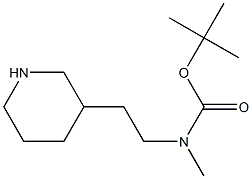 Methyl-(2-piperidin-3-yl-ethyl)-carbamic acid tert-butyl ester Structure