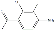 1-(4-Amino-2-chloro-3-fluoro-phenyl)-ethanone Structure