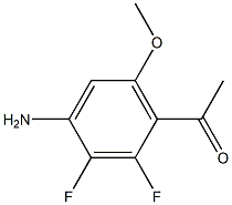 1-(4-Amino-2,3-difluoro-6-methoxy-phenyl)-ethanone 结构式