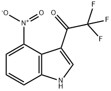 2,2,2-trifluoro-1-(4-nitro-1H-indol-3-yl)ethanone,1260762-97-7,结构式