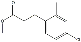 3-(4-Chloro-2-methyl-phenyl)-propionic acid methyl ester,1260763-94-7,结构式